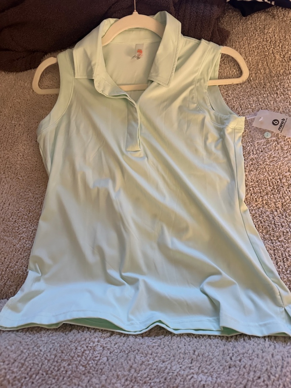 Mono B mint polo tank. NWT, small